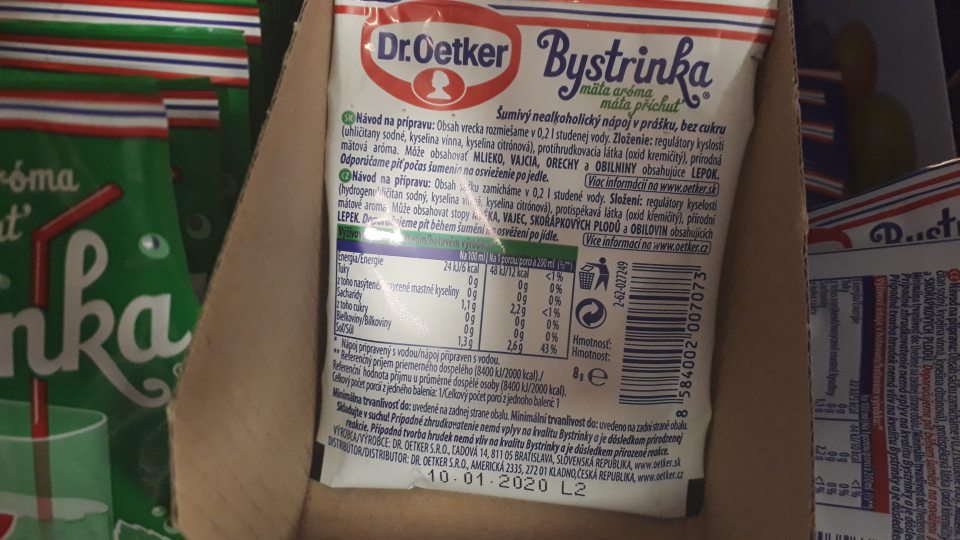 predaj šumienky po uplynutom dátume minimálnej trvanlivosti