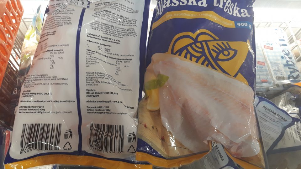 predaj mrazených rýb po uplynutom dátume minimálnej trvanlivosti