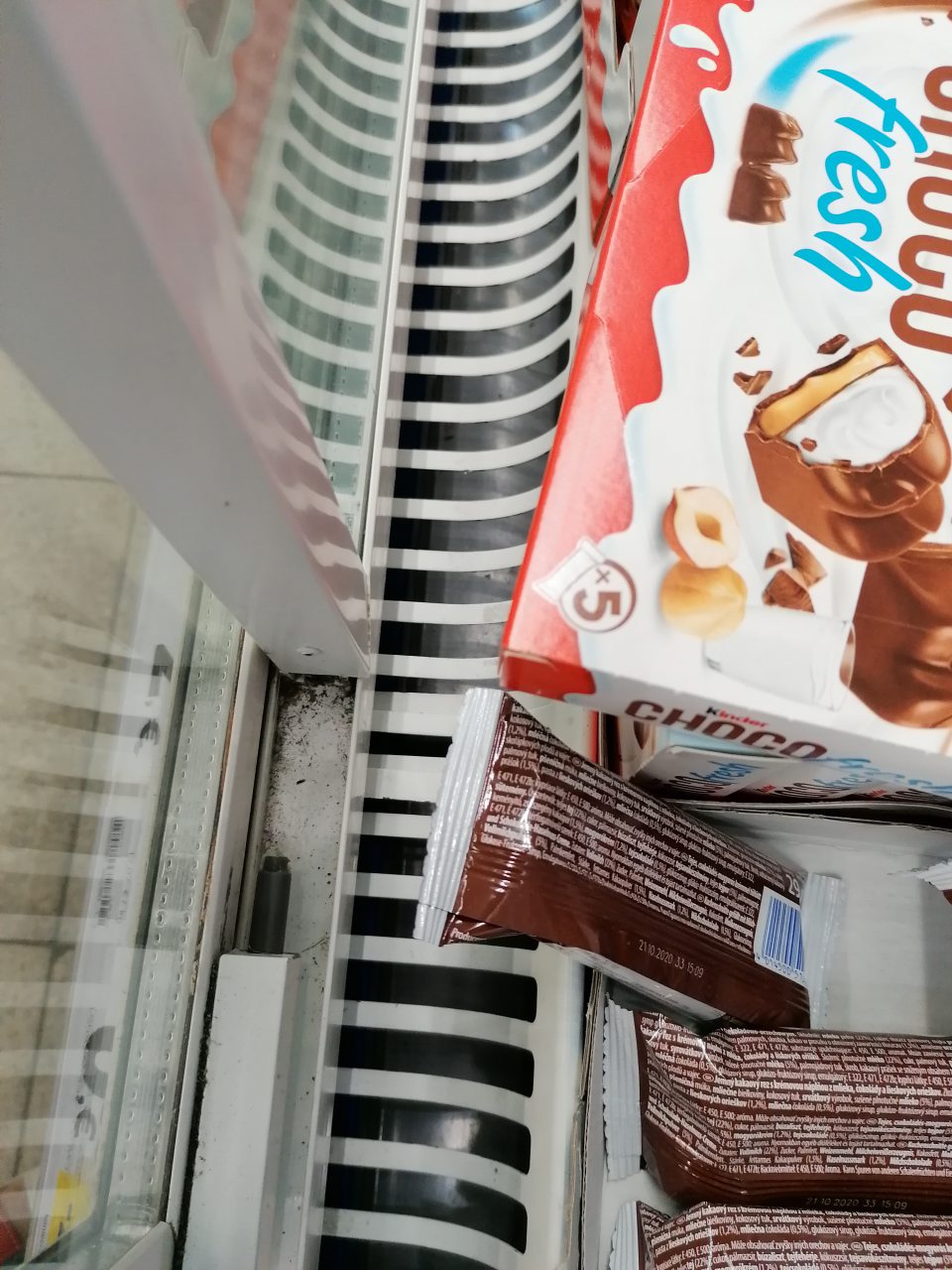 Znečistený chladiaci box