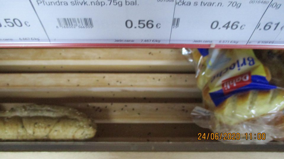 Spoločný predaj baleného a nebaleného pečiva.
