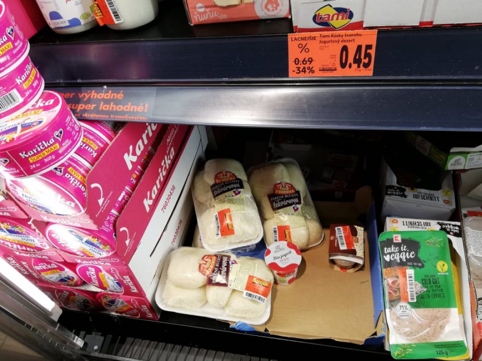 Tovar s končiacim dátumom spotreby do 24 hodín nebol označený.