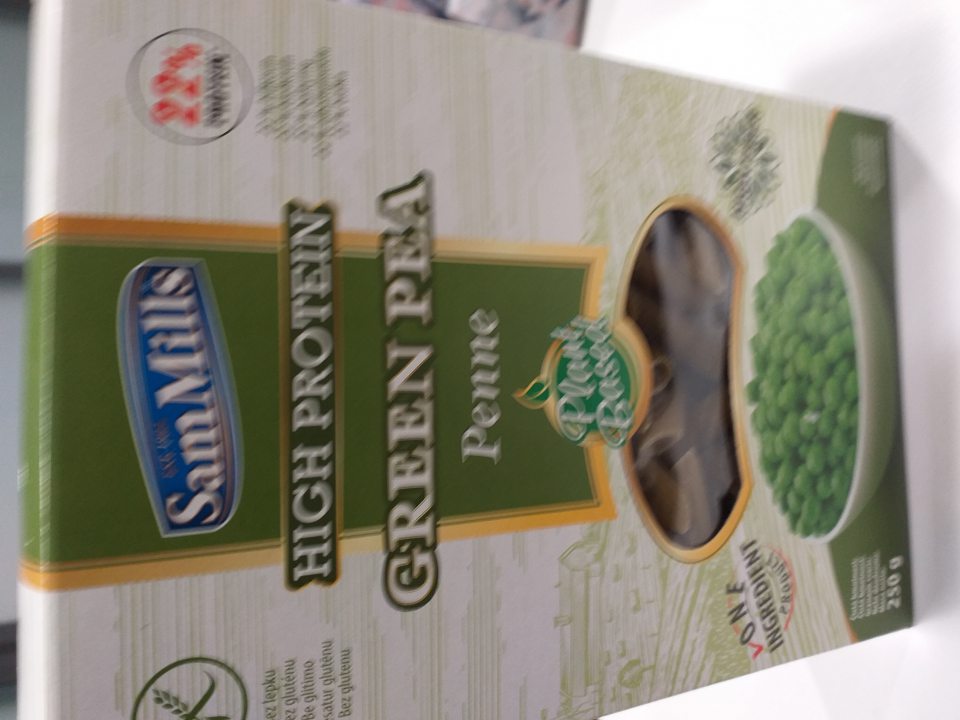 Sušené strukovinové cestoviny - zloženie a údaj názvu na obale nie sú v zhode