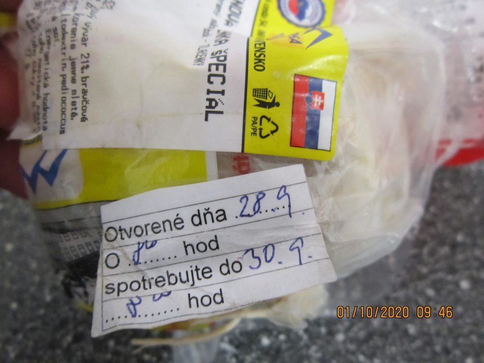 Predaj potravín po DS