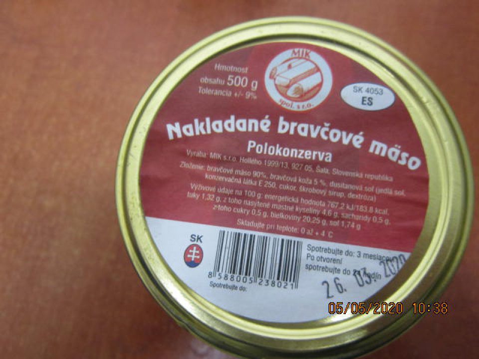 Predaj potravín po uplynutí DS.