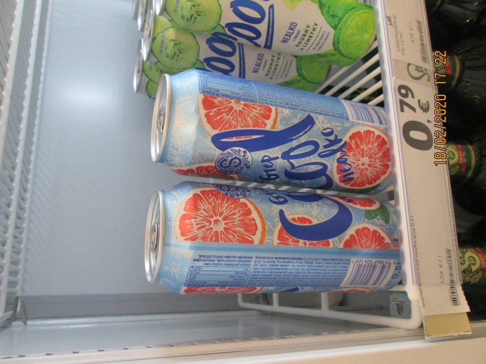 2.Grep Cool nealko Miešaný nápoj z nealkoholického piva s cukrom a sladidlom e 0,5l, 4ks po DS/DMT