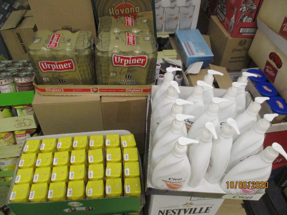 Neoddelené skladovanie tovaru.