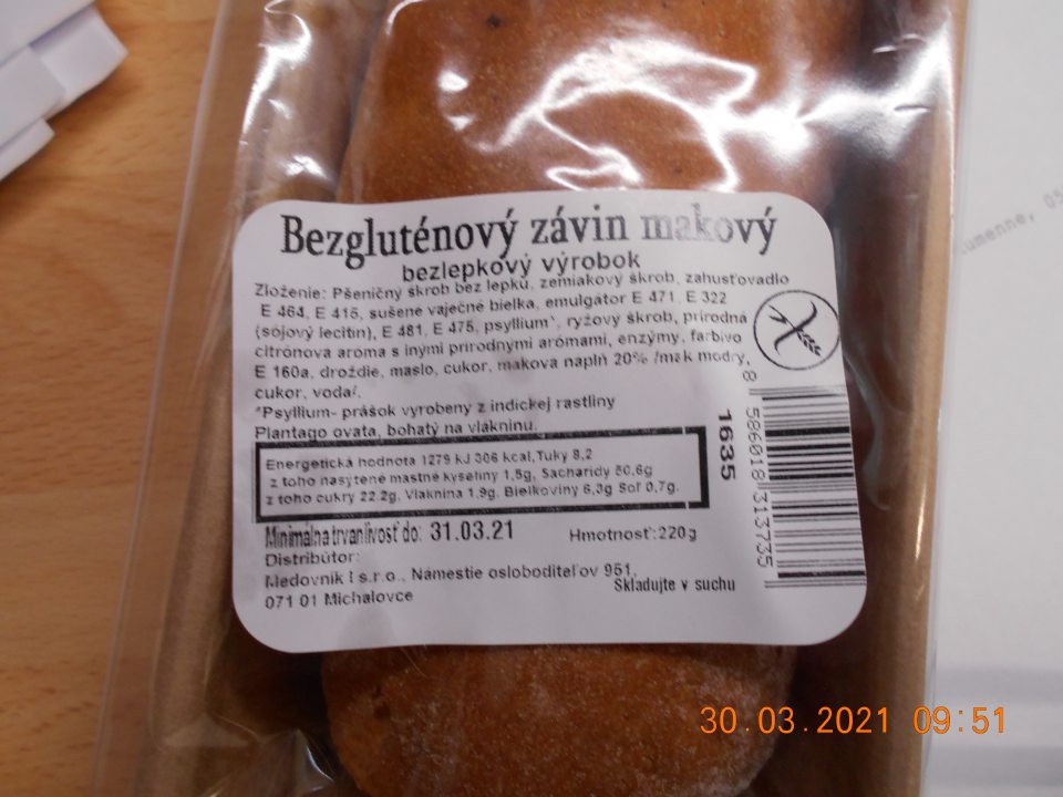  Zistené uvádzanie do obehu dvoch druhov potravinárskych výrobkov, u ktorých v zložení neboli zvýraznené látky, spôsobujúce alergie alebo neznášanlivosť. 