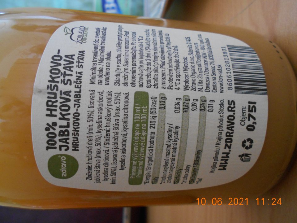 Zistené ponúkanie na predaj dvoch druhov štiav , u ktorých v ich zložení neboli zložky ( kyselina askorbová a kyselina citrónová) zaradené do príslušnej kategórie zložiek