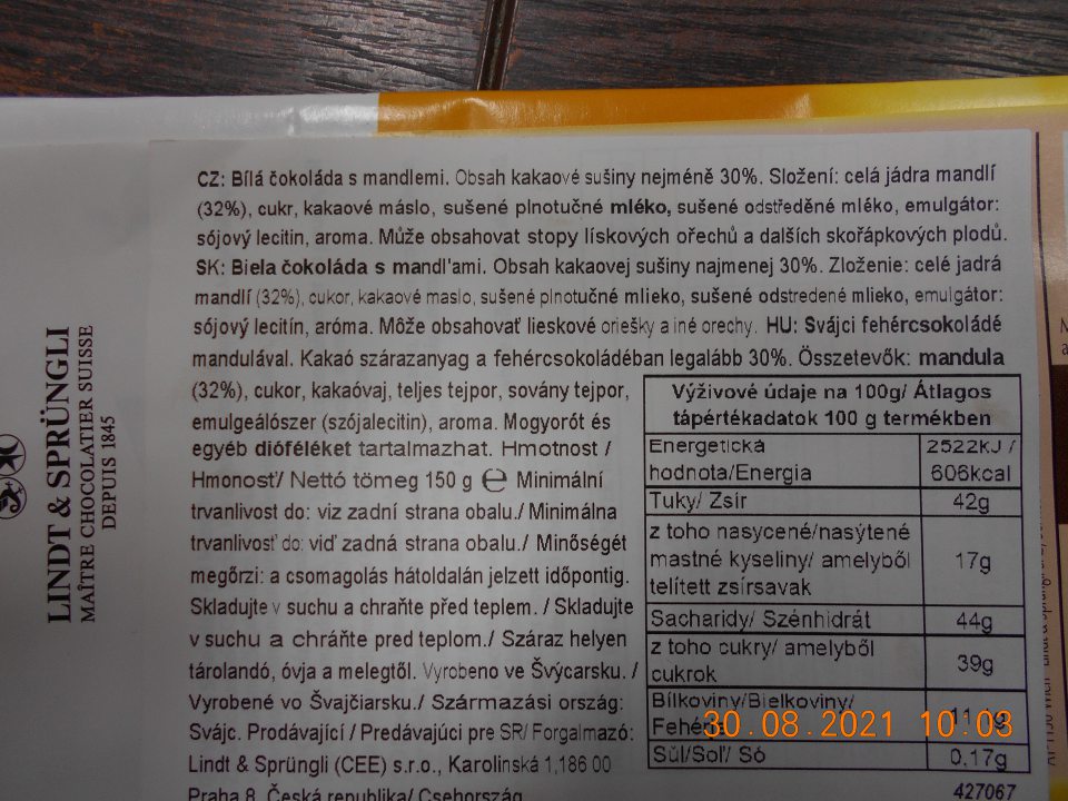 Zistené ponúkanie na predaj dvoch druhov potravinárskych výrobkov, u ktorých v ich zložení neboli zvýraznené zložky, spôsobujúce alergie alebo naznášanlivosť.
