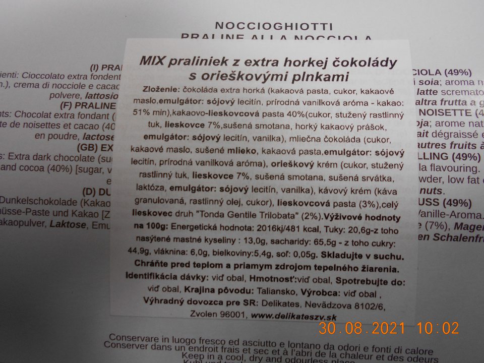 Zistené ponúkanie na predaj dvoch druhov potravinárskych výrobkov, u ktorých v ich zložení neboli zvýraznené zložky, spôsobujúce alergie alebo naznášanlivosť. 