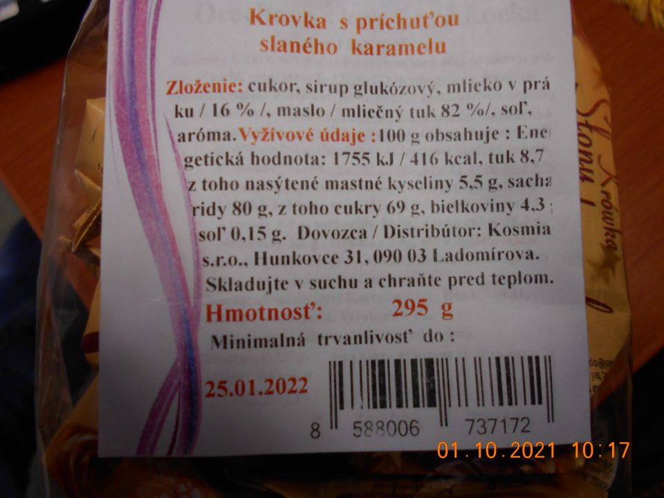 V zložení jedného druhu potravinárskeho výrobku chýbali zvýraznené zložky, spôsobujúce alergie alebo neznášanlivosť