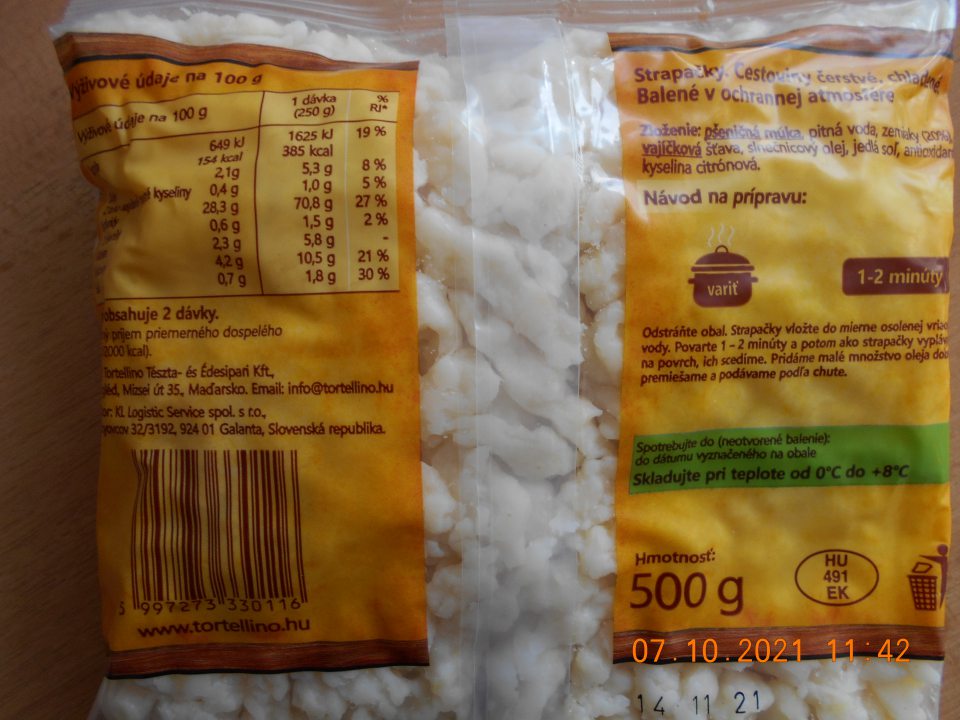 V zložení jedného druhu potravinárskeho výrobku bola uvedená zložka, ktorá nie je pre spotrebiteľa ľahko zrozumiteľná, presná a jasná ( vajíčková šťava).