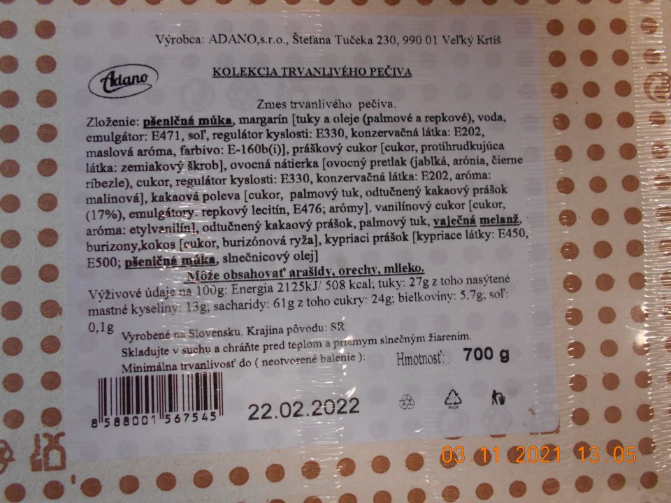 Zistené chýbajúce údaje o zložení zloženej zložky.