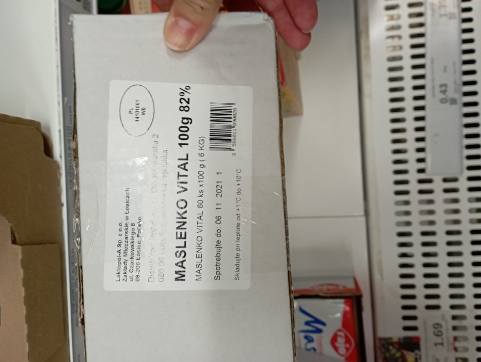 Maslenko 100g, v množstve 14,3 kg, Polievková zmes po dátume spotreby.