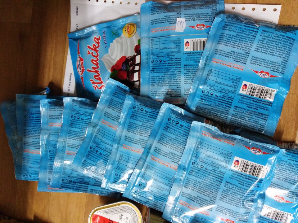 Šľahačka v prášku s rastlinným tukom 30g po dátume minimálnej trvanlivosti