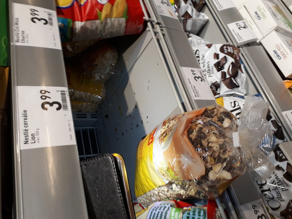 Výskyt exkrementov hlodavcov