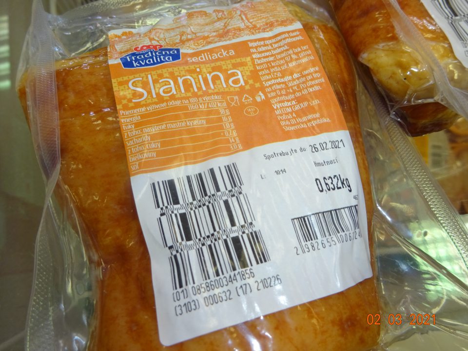 Tovar po dátume spotreby.