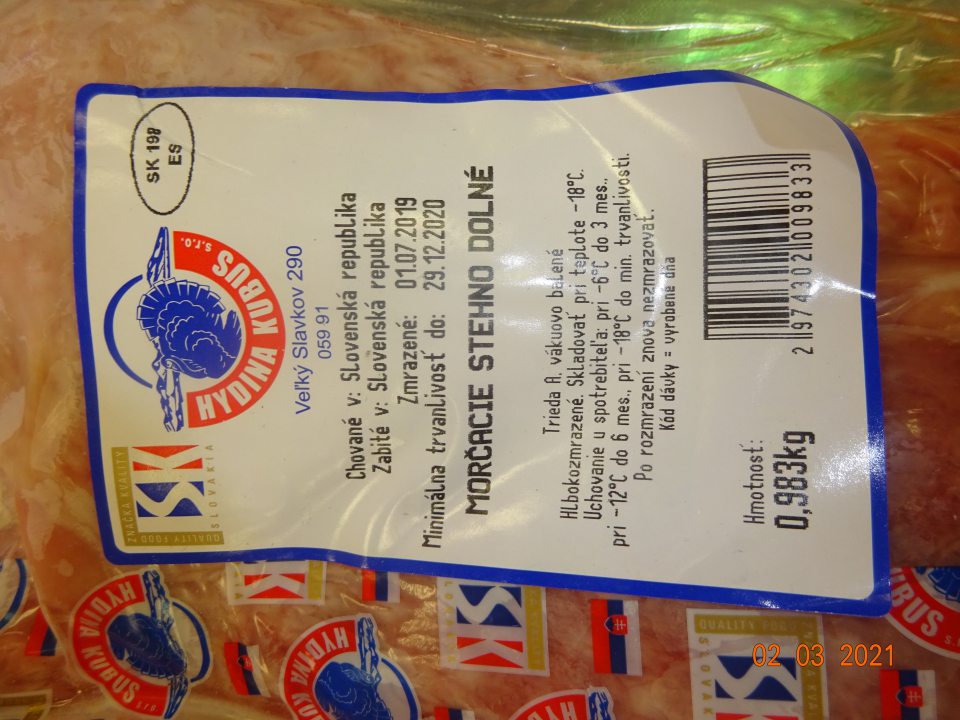 Tovar po dátume minimálnej trvanlivosti.