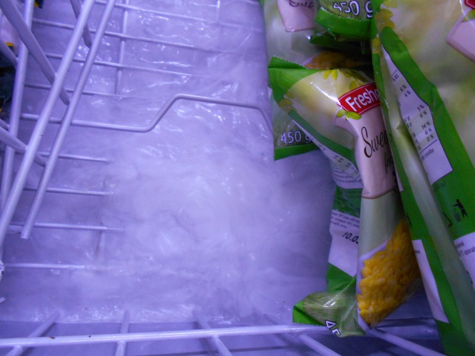  znečistenie mraziacich boxov, námrazy