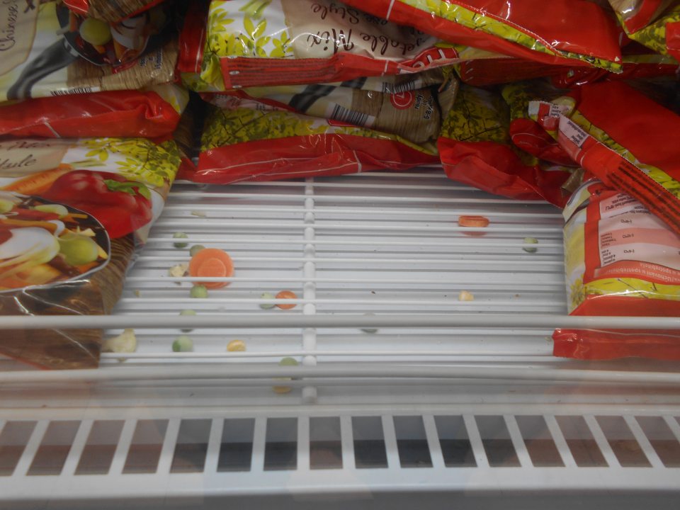  znečistenie mraziacich boxov