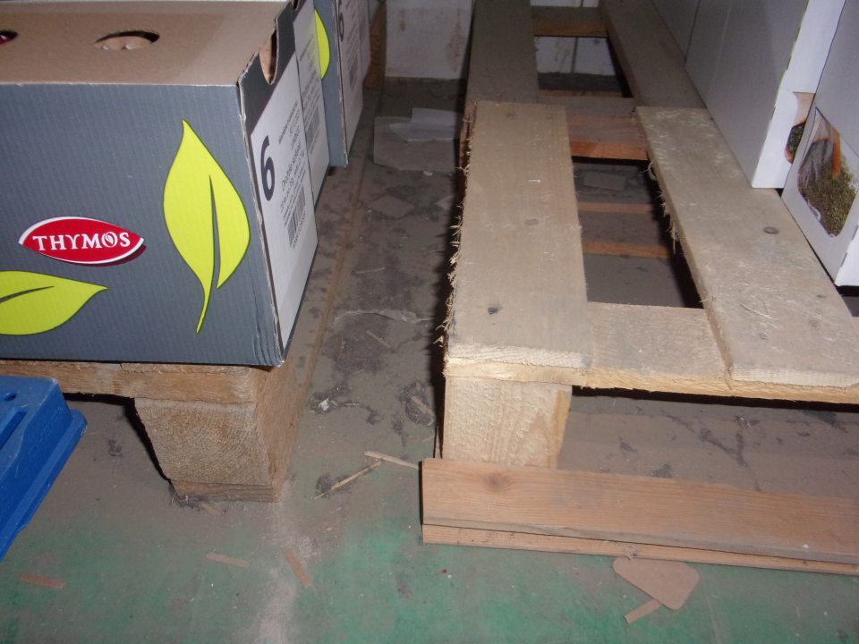 Nedostatočná hygiena skladovania