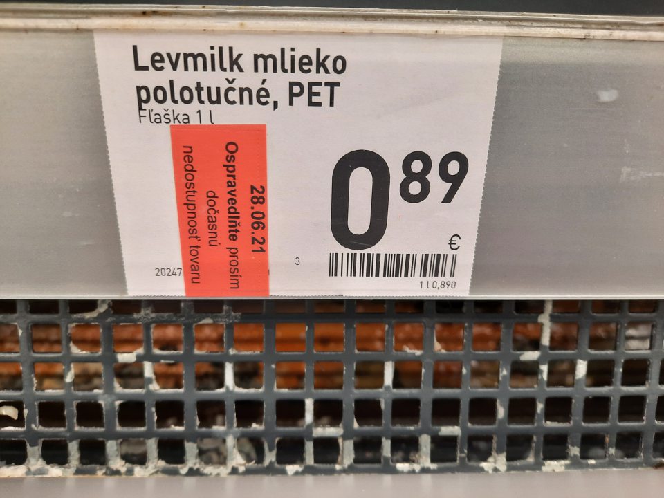 Silné znečistenie chladiaceho zariadenia pre mliečne výrobky