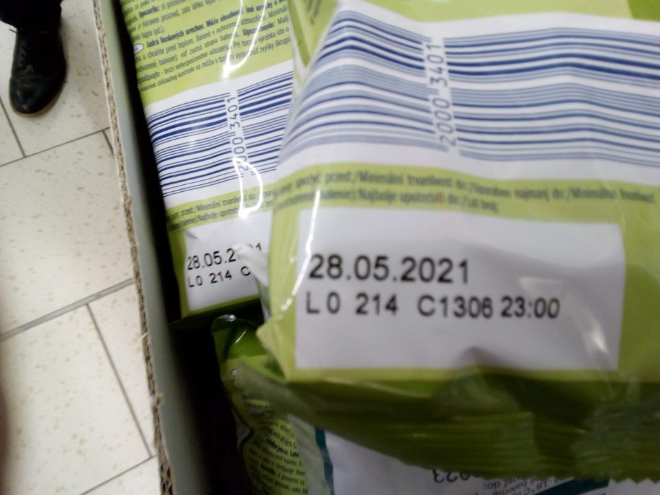 Predaj potraviny po dátume minimálnej trvanlivosti.