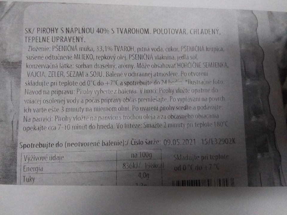 Na zadnej strane v zložení uvedená konzervačná látka sorban draselný.