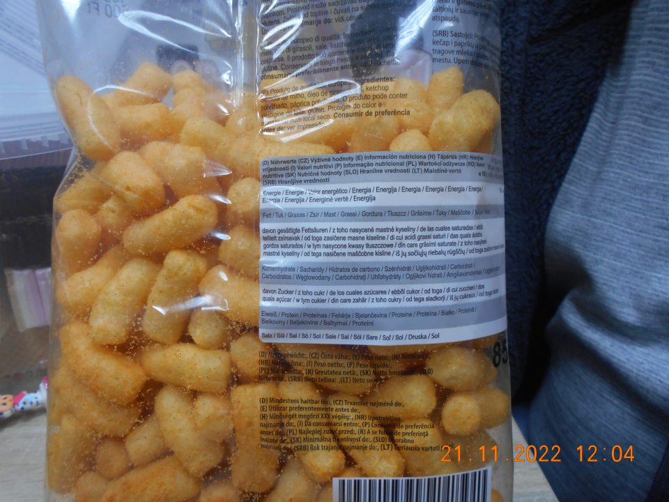  Nesprávne uvedené výživové údaje.