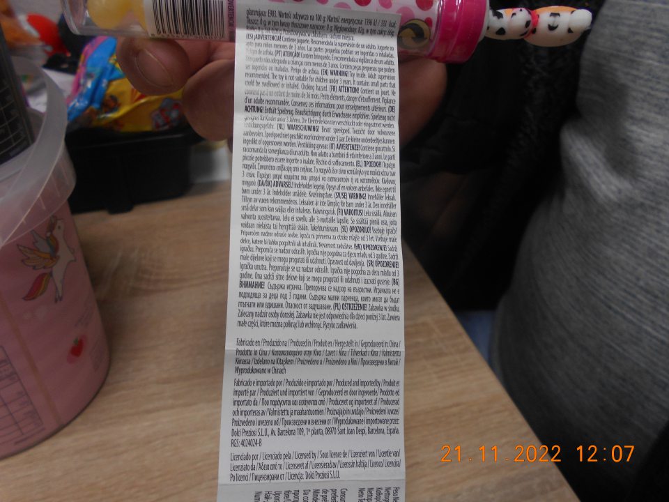  Chýbajúce akékoľvek údaje v štátnom jazyku. 