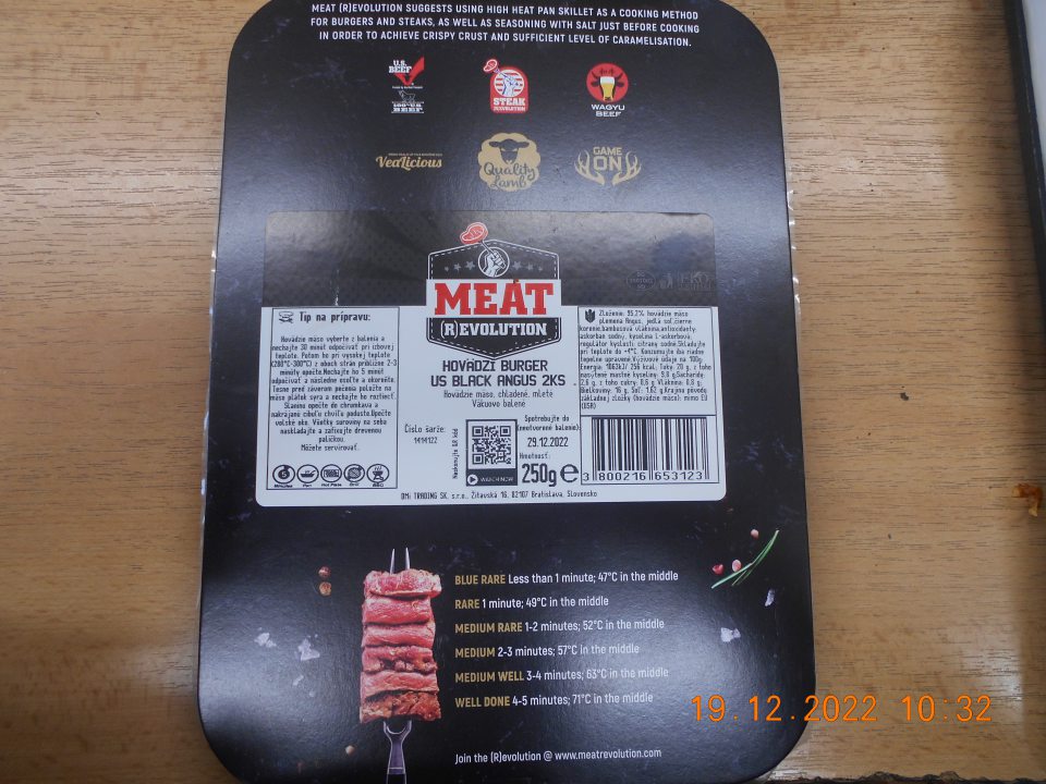  	Zistené uvádzanie do obehu jedeného druhu mäsového prípravku, nesprávne označeného ako mleté hovädzie mäso. 