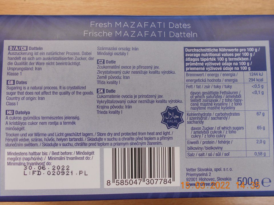  Chýbajúci opisný názov výrobku, respektíve sprievodná informácia, týkajúca sa fyzikálneho stavu výrobku.