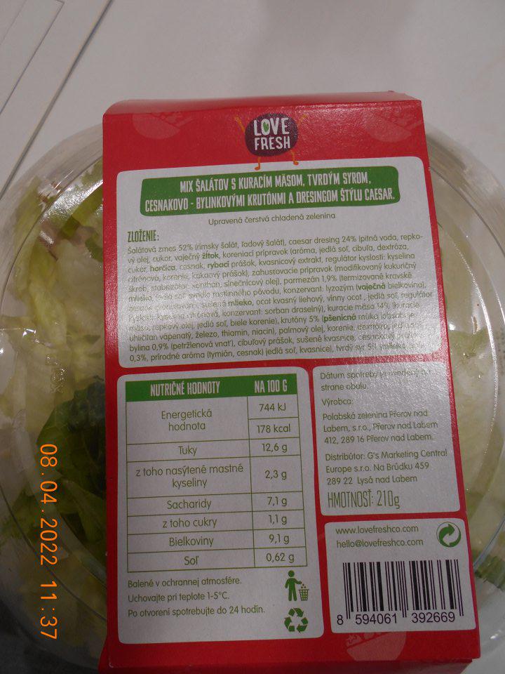  Chýbajúce zloženie zloženej zložky. 4.) Uvedenie nesprávneho údaja " Nutričné hodnoty", namiesto správneho údaja " Výživové údaje."