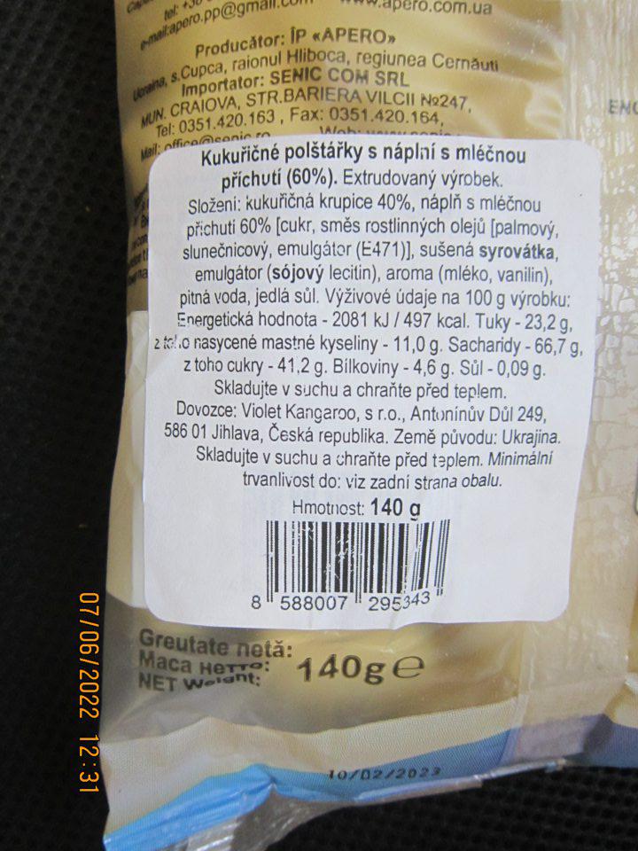 Chýbajúce akákoľvek údaje v štátnom jazyku. 