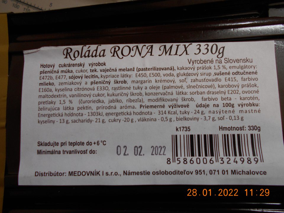 V označení dvoch druhov výrobkov chýbalo zloženie zloženej zložky- margarín.