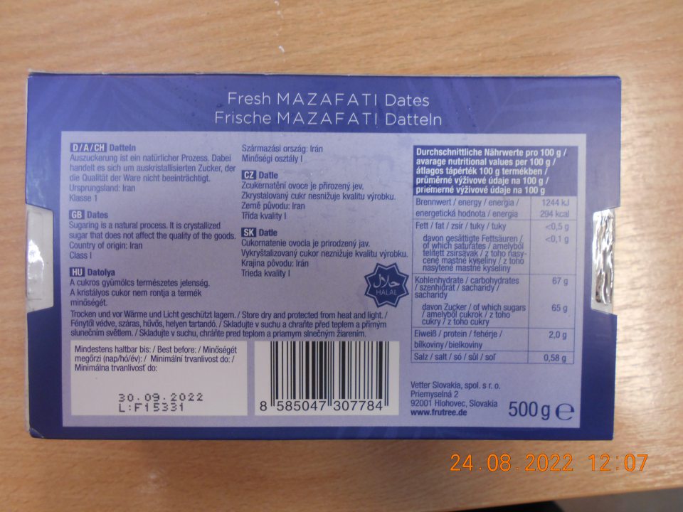 Chýbajúci opisný názov výrobku, respektíve chýbajúca informácia o fyzikálnom stave výrobku. 