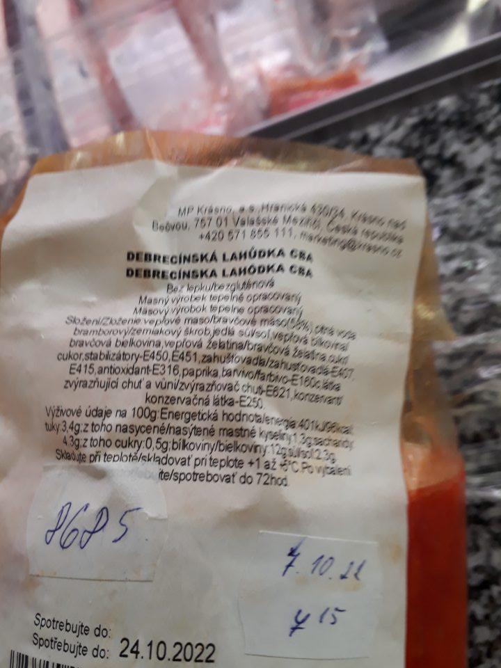 Predaj po skrátení DS prevádzkovateľom - po narušení obalu.