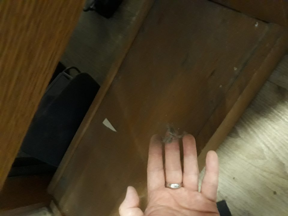 Zázemie prevádzky nie je udržiavané vo vyhovujúcom hygienickom stave, v rohoch, kútoch, na ťažšie dostupných miestach nahromadený prach v hrubých nánosoch. 