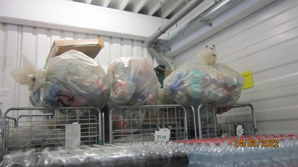 Hromadenie odpadov v suchom sklade