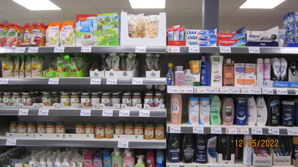 Nevhodne oddelené potraviny od drogérie