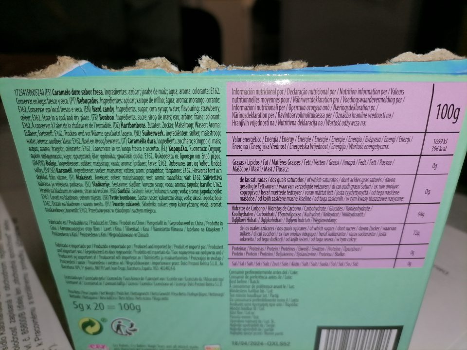 Výrobok bez označenia v kodifikovanej podobe štátneho jazyka. 