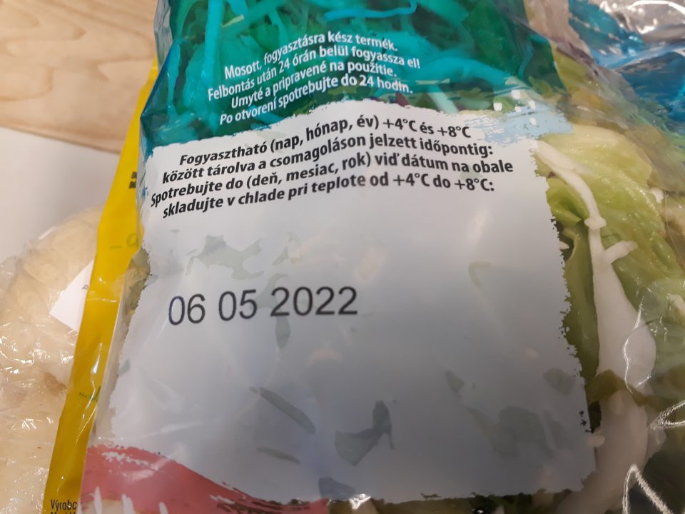 tovar po uplynutí dátumu spotreby