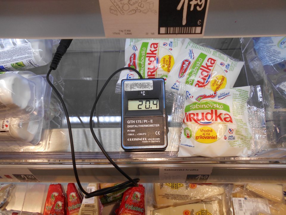 Teploty v regáli číslo 5.