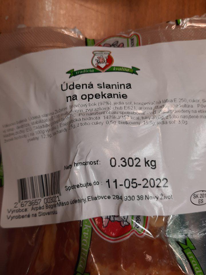 slanina po uplynutí DS