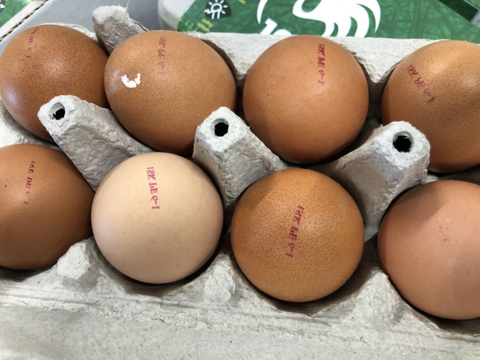 Nesprávne označenie vajec