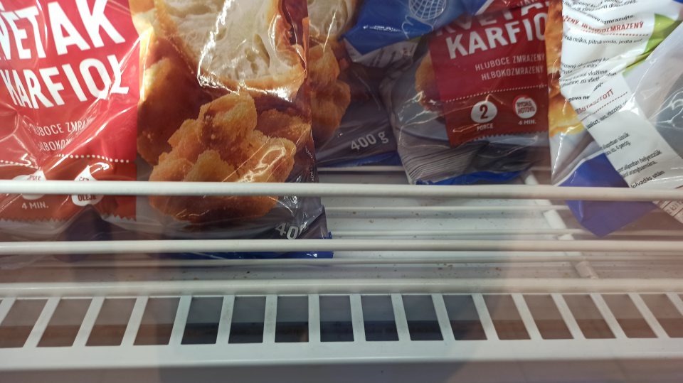 Hygiena mraziaceho zariadenia - nahromadené nečistoty