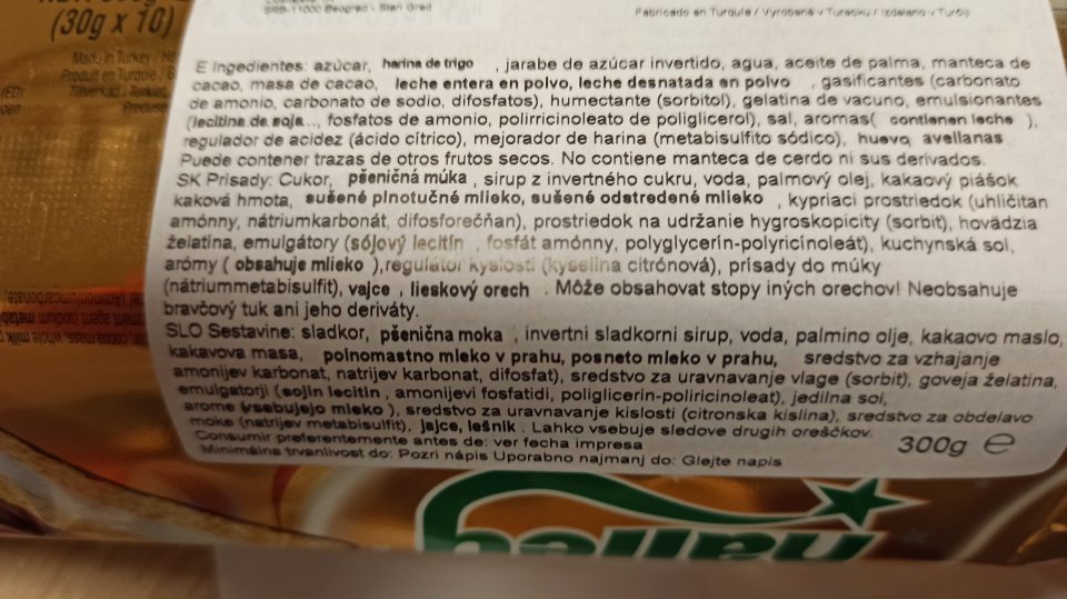 potravinový výrobok umiestňovaný na trh nesprávne označený