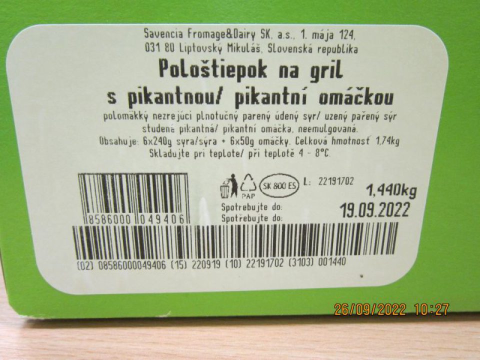 Predaj potraviny po uplynutí dátumu spotreby.
