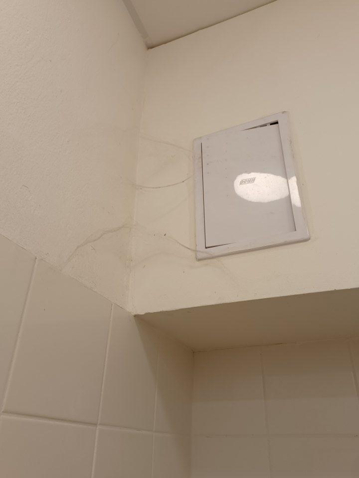 Pavučiny v priestore WC
