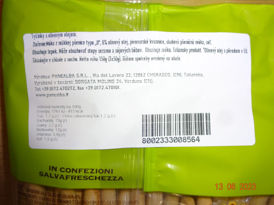 Zoznam zložiek bez jasne odlíšenej zložky spôsobujúcej alergiu.